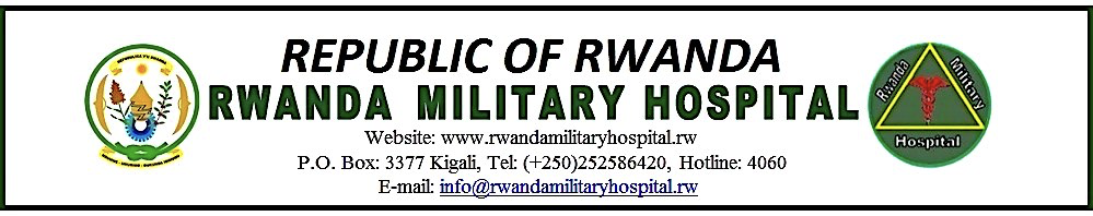 Rwanda Military Hospital Shortlisted Candidates 2025/2026